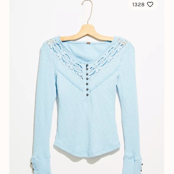 Free people lace Henley - Picture 3 of 13